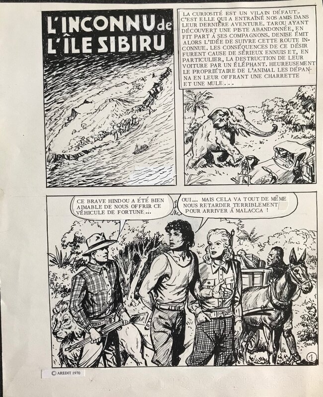 Bob Dan, Tarou - l'inconnu de l'île Sibiru - Planche originale