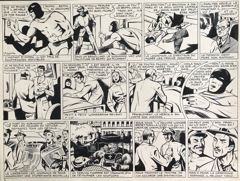 J. A. Dupuich, Wonderman - L'hercule de pierre - Planche originale