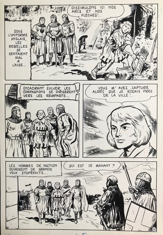 Tito Marchioro, Jean Ollivier, Sylver des collines - Dorian n° 3  la forêt se défend pl 20 - Comic Strip