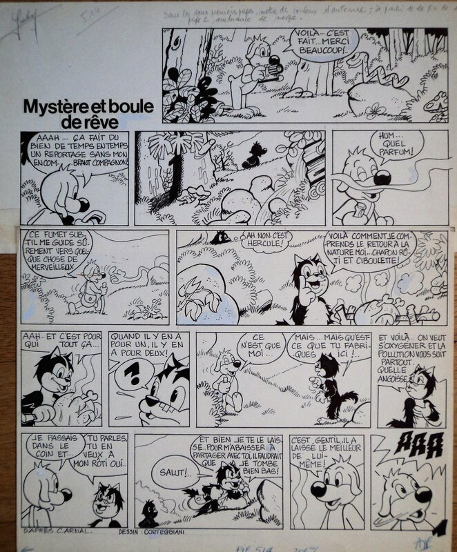 François Corteggiani, José Cabrero Arnal, Pif le chien - Mystère et boule de rêve pl 1 - Comic Strip
