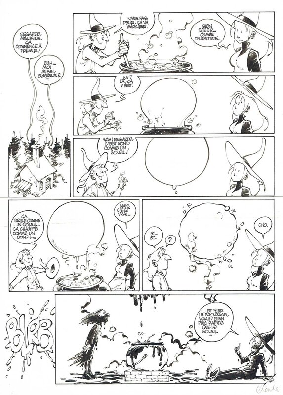 For sale - Clarke, Mélusine - 313 - superbe encrage - Comic Strip