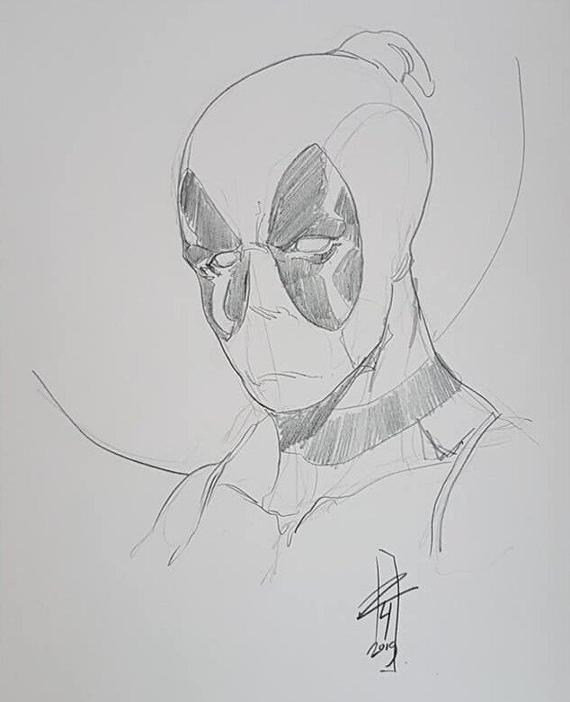 Deadpool by Ralf van der Hoeven - Sketch