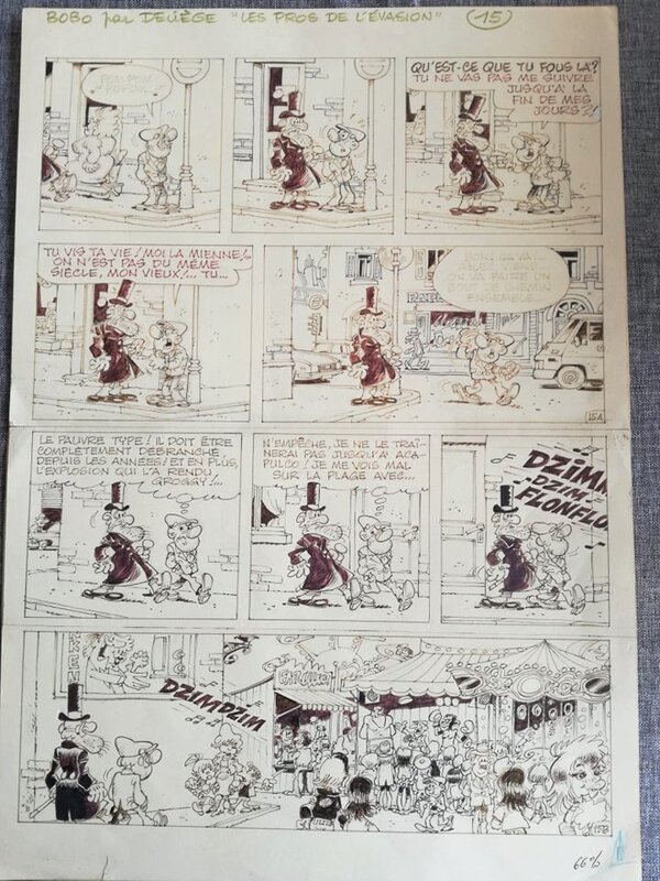 Bobo par Paul Deliège - Planche originale