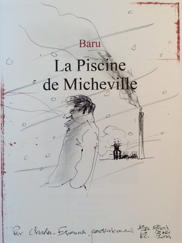 Baru, La piscine de Micheville - Dédicace