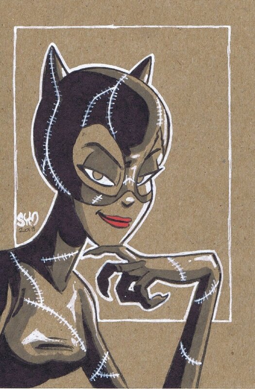 Catwoman par Sym - Illustration originale