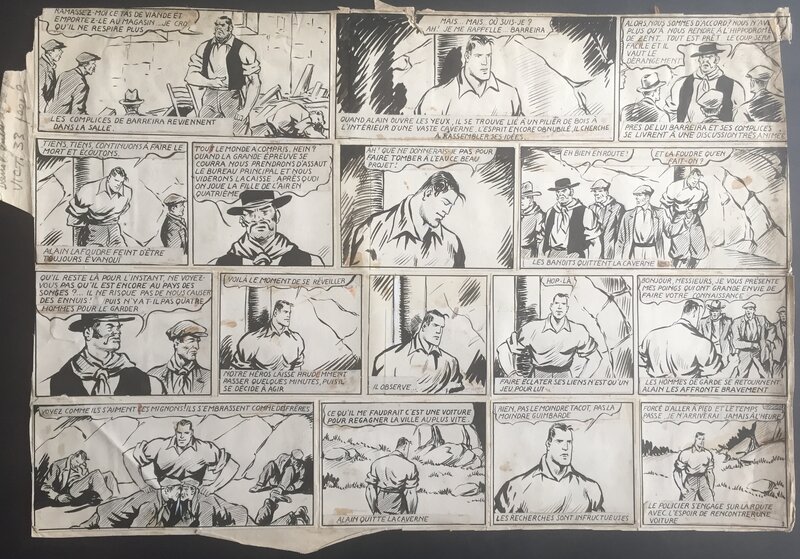 Carlo Cossio, Vincenzo Baggioli, Dick Fulmine (Alain la Foudre) - Comic Strip