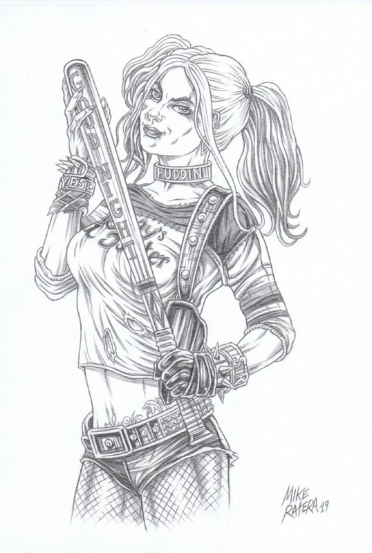 Harley Quinn par Mike Ratera - Illustration originale