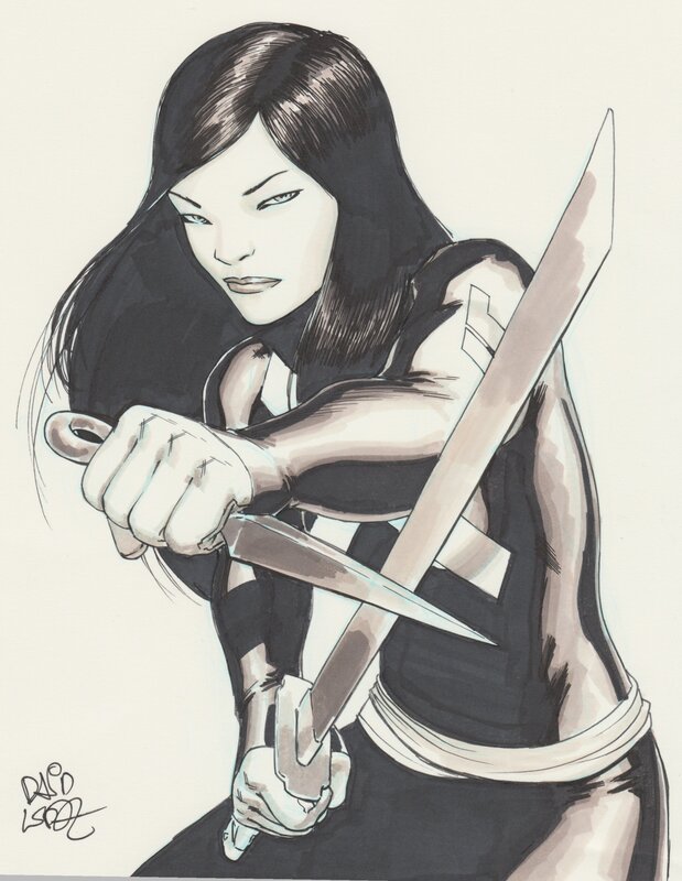 Psylocke par David López - Dédicace