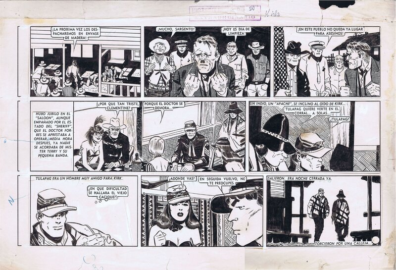 Sgto. Kirk 1956 by Hugo Pratt - Comic Strip