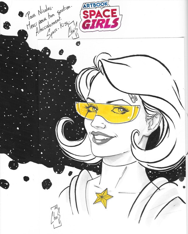 Space Girl par Christophe Le Galliot - Dédicace