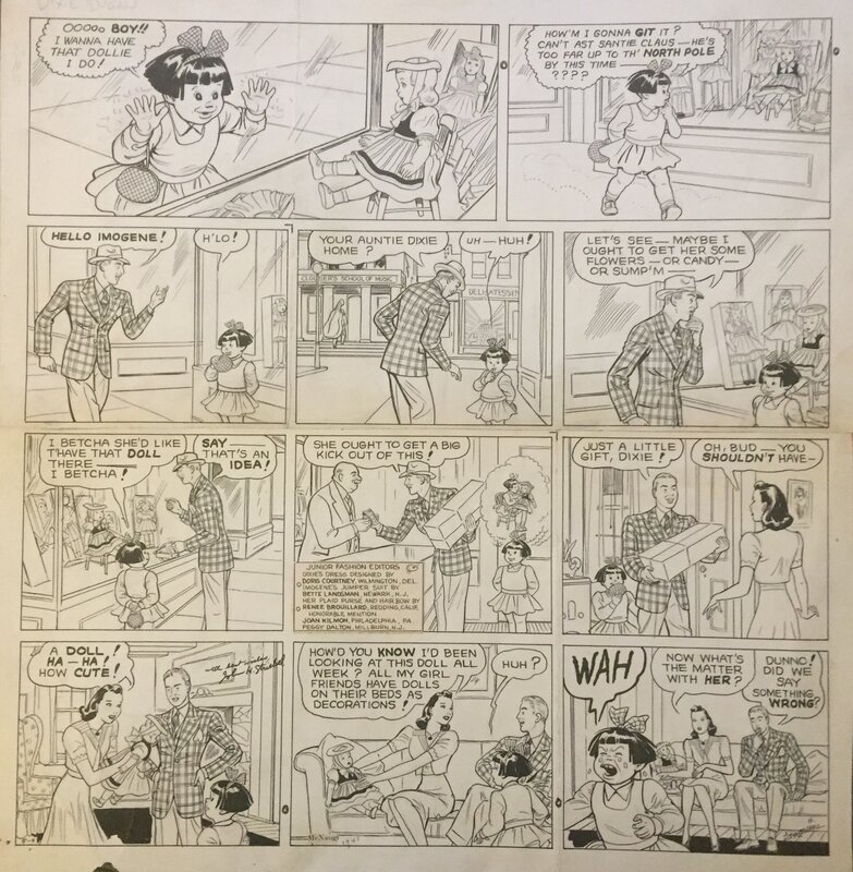 Dixie Dugan by John H. Striebel - Comic Strip