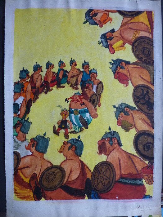 Jan Wesseling, 1966 - Asterix & Obelix - Pep Magazine n°5 - Original Cover