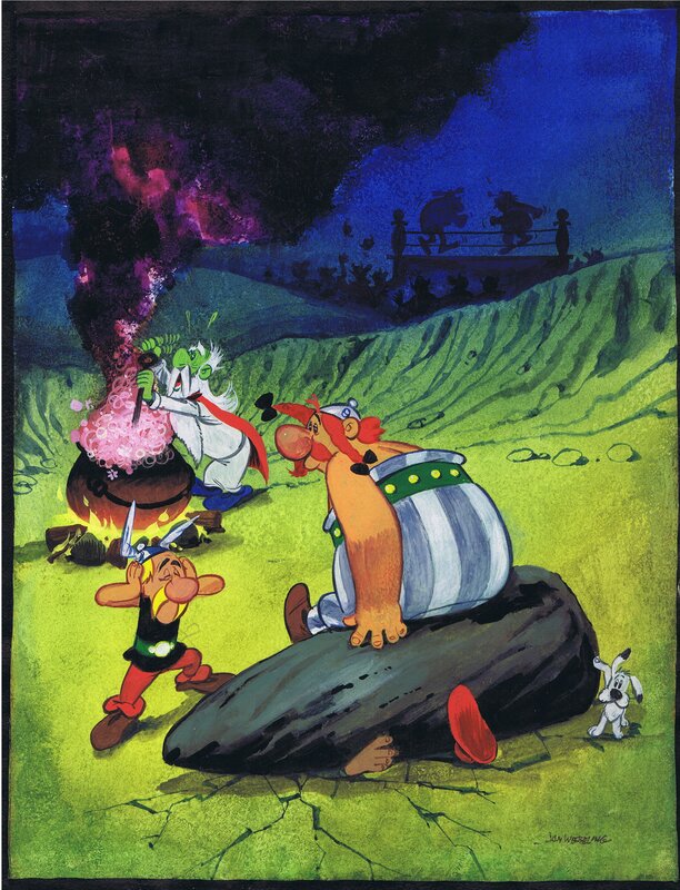 Jan Wesseling, Asterix cover for PEP magazine - Original Cover