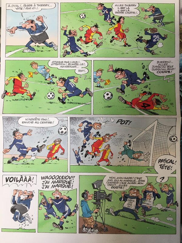 Foot furieux par Gürçan Gürsel - Planche originale