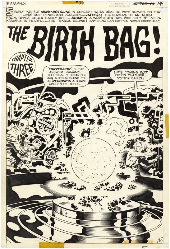 Jack Kirby, D.Bruce Berry, Jack Kirby - Kamandi #33 p10 - Original art