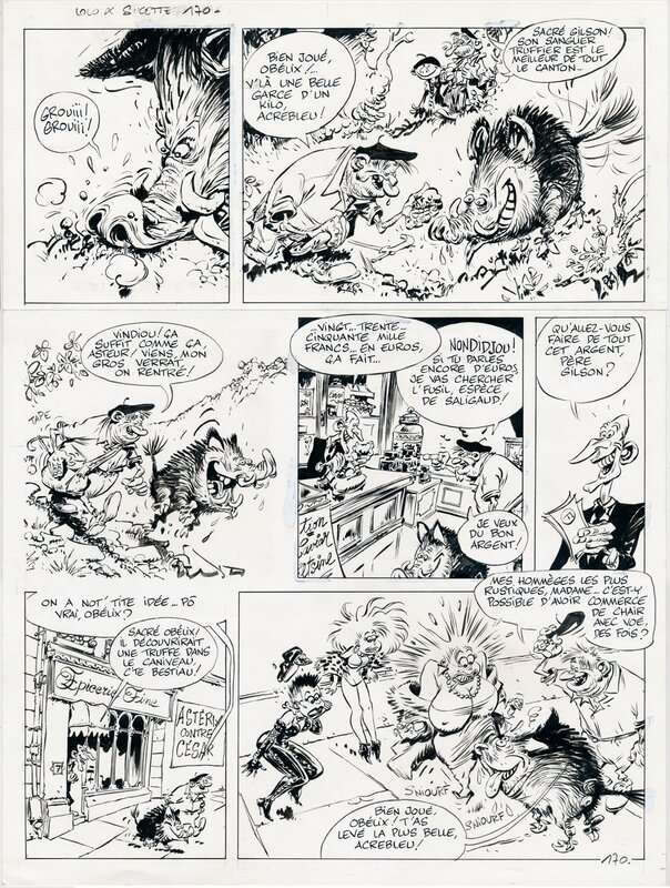 Marc Hardy, Yann, LOLO & SUCETTE T.4, gag n°170 - Planche originale