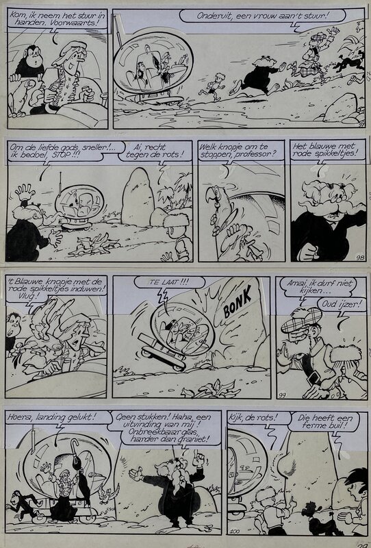 Jef Nys, Jommeke nr 24 / p29 / 97-100 : De verloren zoon - Planche originale