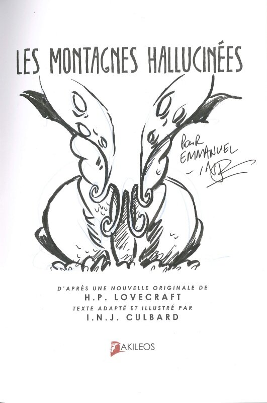 I.N.J. Culbard, Dédicace Les Montages Hallucinées : Cthulhu - Dédicace