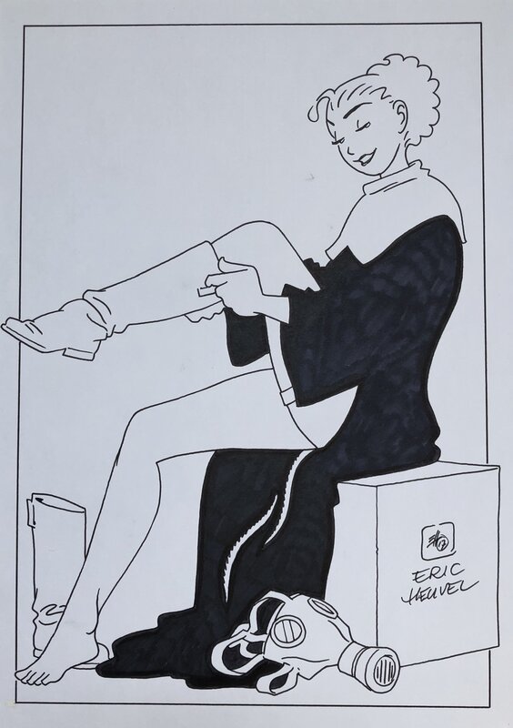 Eric Heuvel, January Jones 9 Heroïne voor Hanoi - Ex-libris beursuitgave - Comic Strip