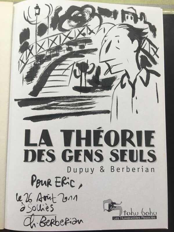 Charles Berberian, La théorie des gens seuls - Dédicace