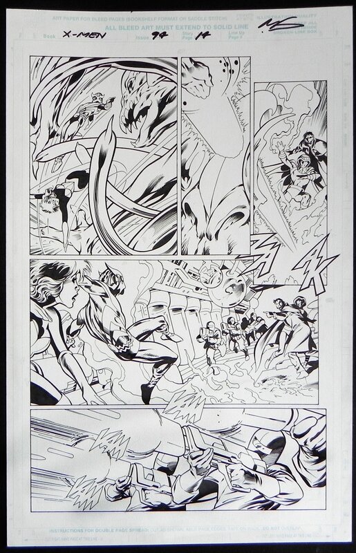 X-Men #94 p.14 par Alan Davis, Mark Farmer - Planche originale
