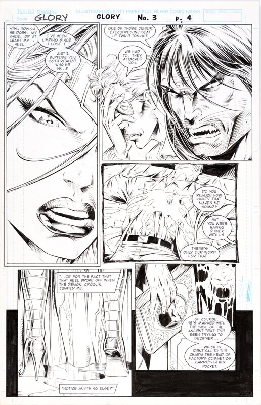 Glory #3 Page 4 par Mike Deodato Jr. - Planche originale