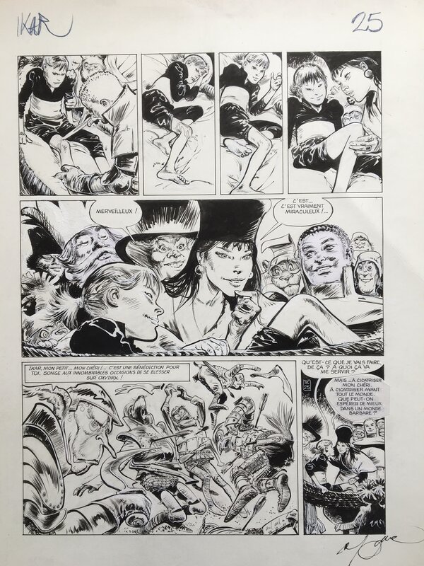 René Follet, Makyo, Ikar  Le petit prince barbare - Planche originale