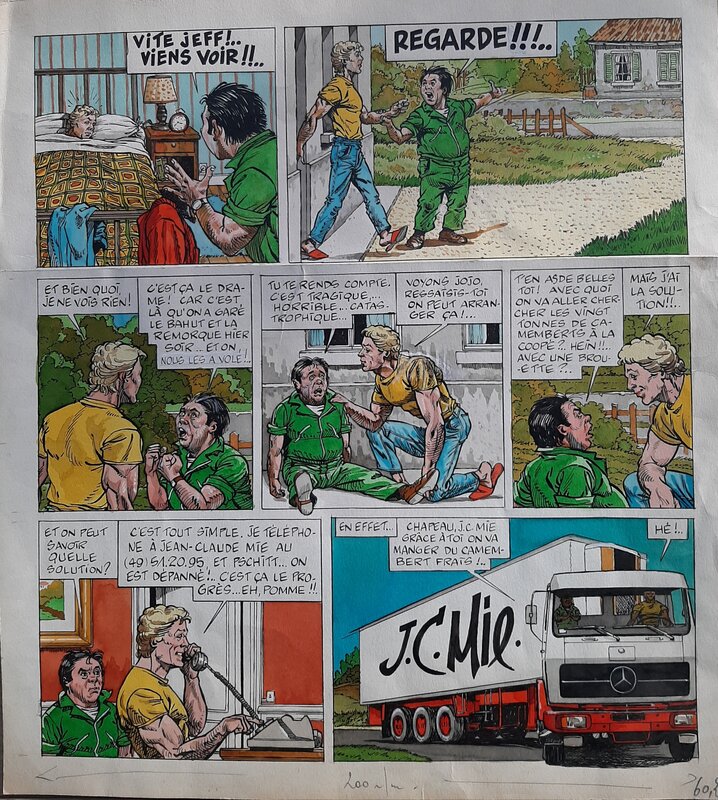 Bd couleur par Peter Glay - Planche originale