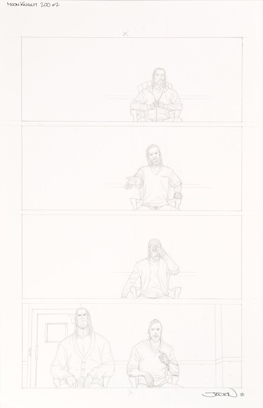 Jacen Burrows, Moon Knight #200 Page 2 - Planche originale