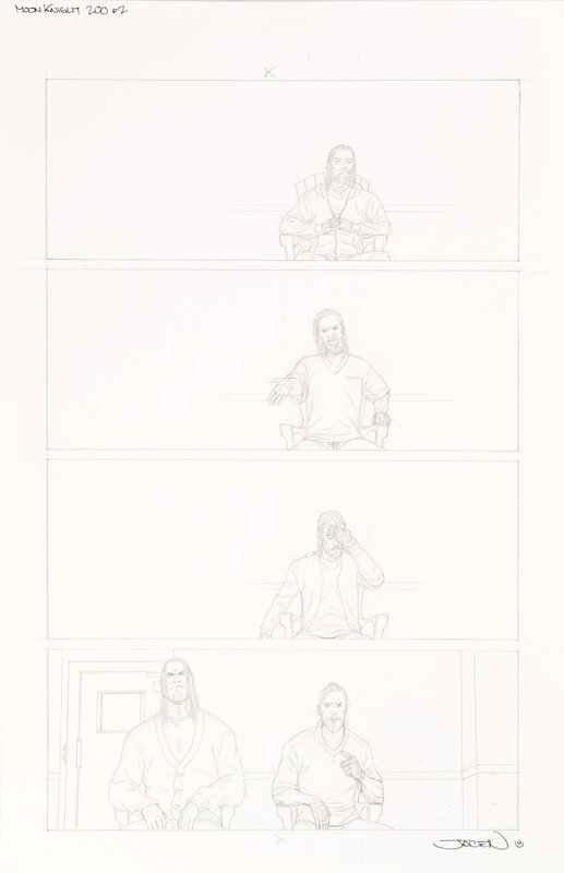 Jacen Burrows, Moon Knight #200 Page 2 - Planche originale