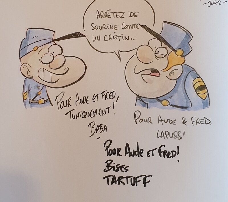 Baba, Tartuff, Dédicace de Baba Dédicace dans les Tuniques bleues-HS4-Des histoires courtes par... - Sketch