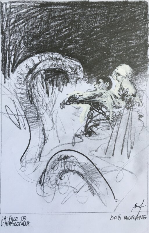 Bob Morane by René Follet, Henri Vernes - Original art