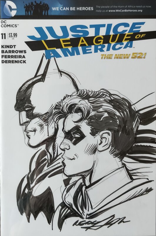 Batman et Robin - Neal Adams - Illustration originale