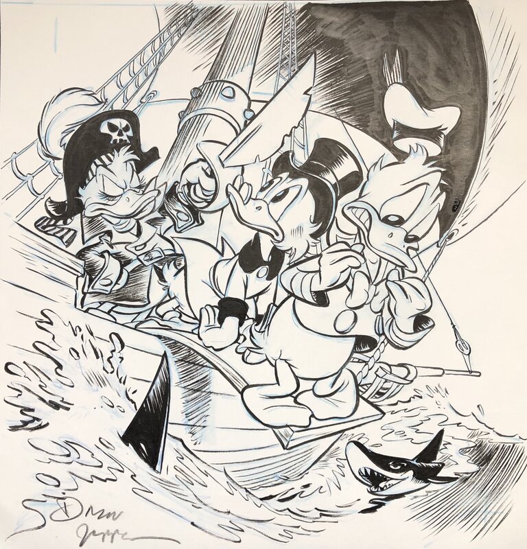 Daan Jippes, Donald Duck - Pirates of the Caribbean - Original Cover