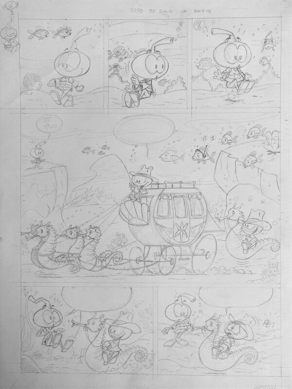 Les Snorky par Bernardo Serrat - Planche originale