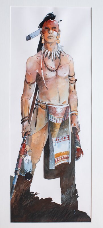 Iroquois par Patrick Prugne - Illustration originale