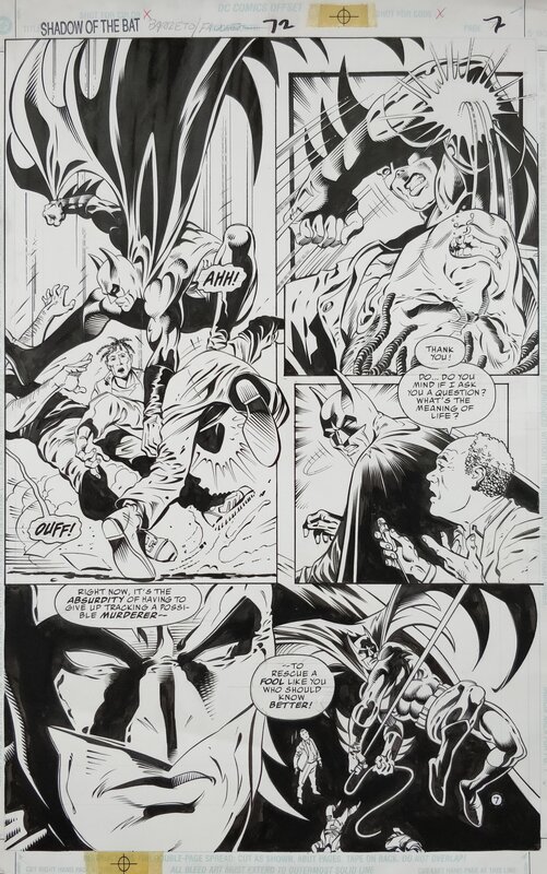Eduardo Barreto, Wayne Faucher, Batman Shadow of the Bat - #72 - Planche originale