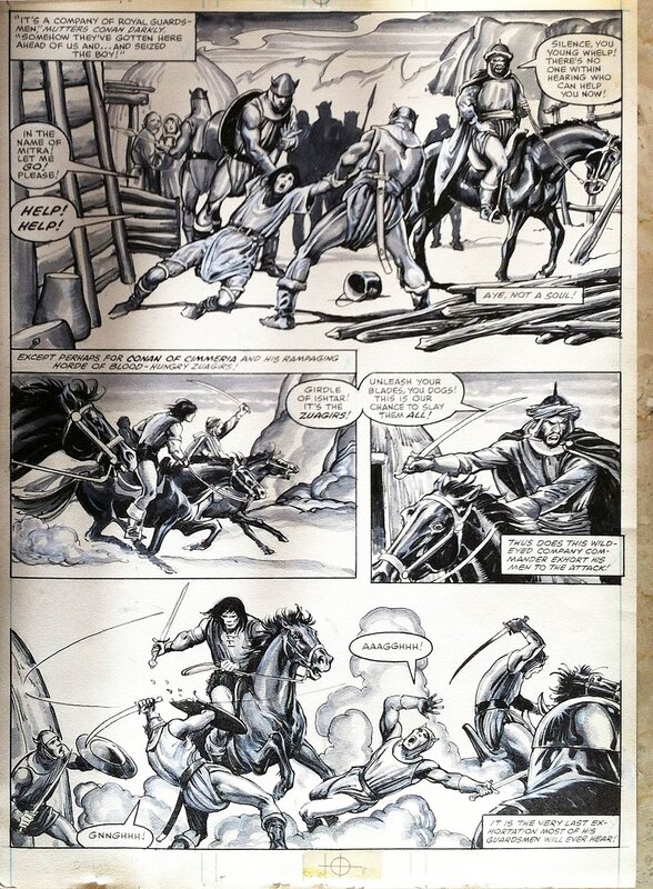 Conan par John Buscema - Planche originale