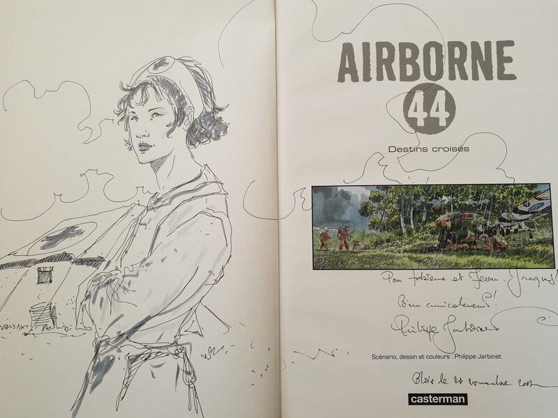 Philippe Jarbinet, Dédicace dans AIRBORNE 44 - Sketch
