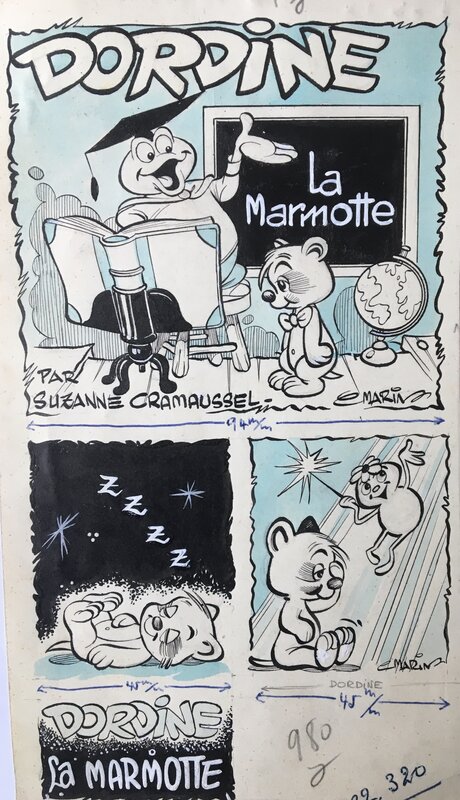 Dordine la Marmotte par Claude Marin - Illustration originale