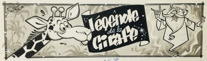 Claude Marin, Image titre pour la légende de la girafe - Illustration originale
