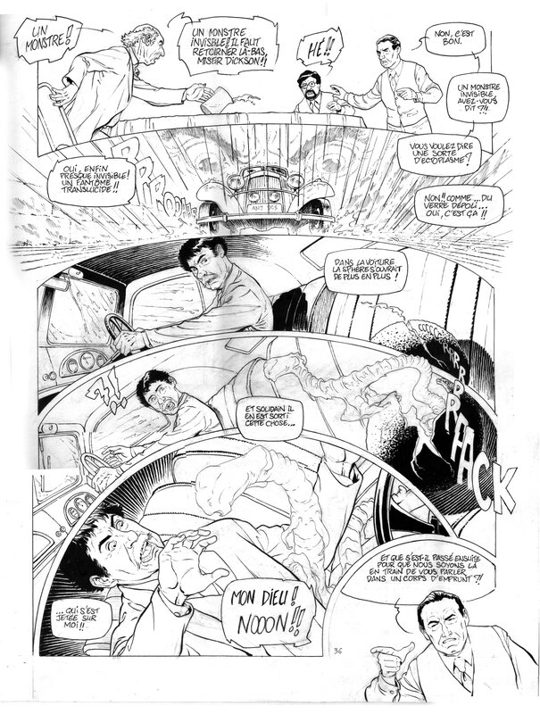 Olivier Roman, Planche Originale 36 Harry Dickson # 12 - Comic Strip
