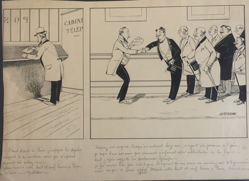 Inconnu par Henri Ferran - Planche originale