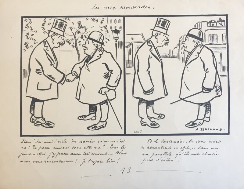 Les vieux camarades by A. Bertrand - Comic Strip