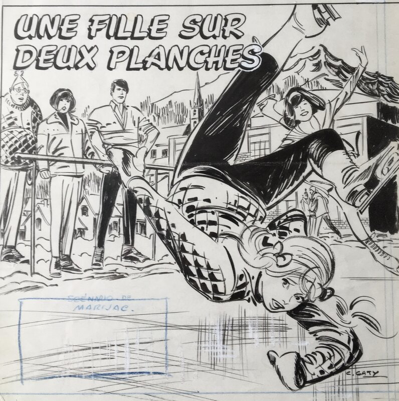 Christian Gaty, Juliette  Une fille  sur deux planches - Original Cover