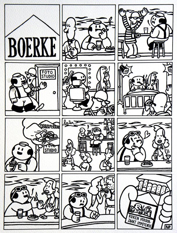 For sale - Dickie - Pieter De Poortere - Fumer provoque l'impuissance - Comic Strip