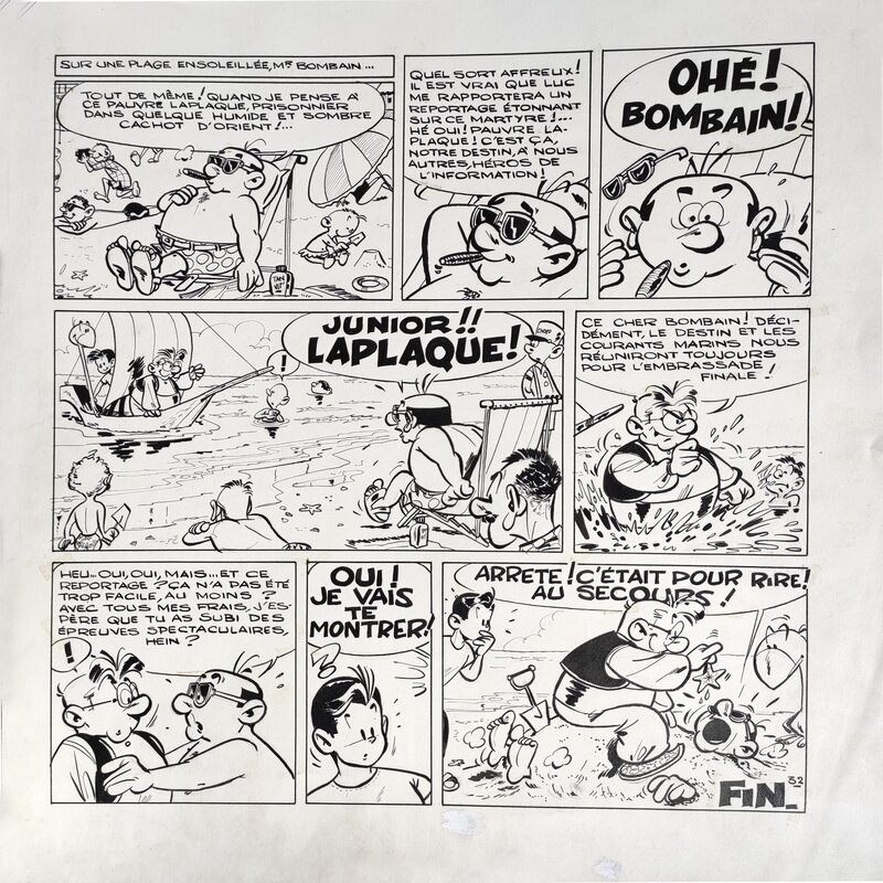 Greg, LUC JUNIOR - Le Mystère de Yaxatsec, pl.32 - Comic Strip