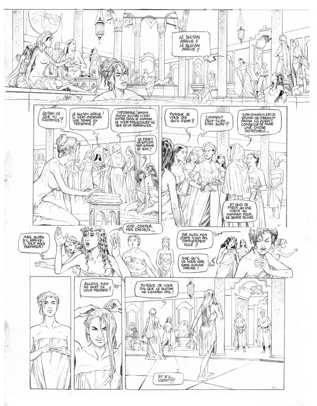 Olivier Roman, Roxelane #1 Planche 31 - Planche originale