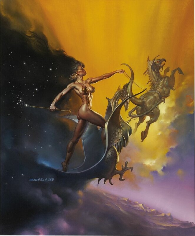 Dusk par Boris Vallejo - Illustration originale