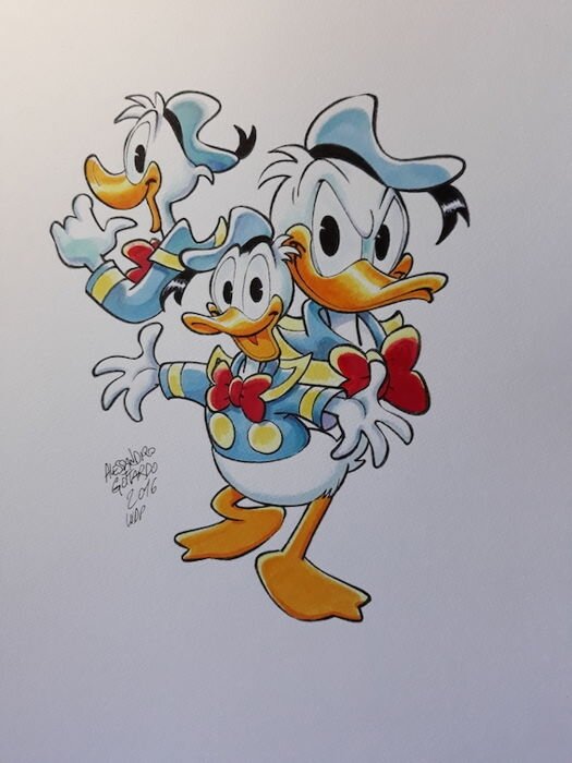 Donald Duck by Alessandro Gottardo - Original Illustration